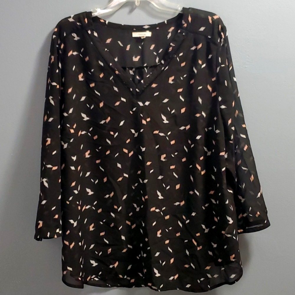 Sheer confetti top